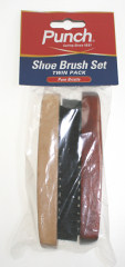 Punch Medium Shoe Brushes (Pack of 2 Brushes)