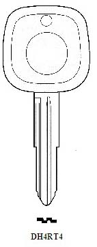 Transponder DH4RT4 Hook 2520 & Chip 3097