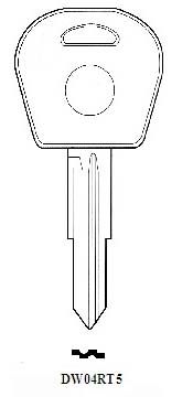 Transponder DW04RT5 Hook 3167 & Chip 2570 - Keys/Transponder Pods