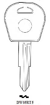 Transponder DW05RT5 Hook 3169 & Chip 2570 - Keys/Transponder Pods