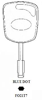 Transponder FO21T7 Hook 2524 & Chip 3186 - Keys/Transponder Pods