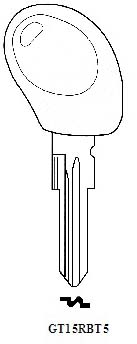 Transponder GT15RBT5 Hook 2528 chip 2570