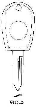 Hook 2598: Transponder GT16T2 chip included