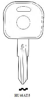 Transponder HU46AT5 Hook 2605 - Keys/Transponder Pods