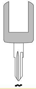 Hook 2535: Horse Shoe TP00OP-STL2 - Keys/Transponder Horseshoe Blades