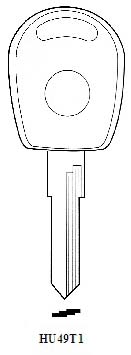 Transponder HU49T5 Hook 2537 chip 2570 - Keys/Transponder Pods