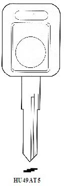 Transponder HU49AT5 Hook 2538 chip 2570 - Keys/Transponder Pods