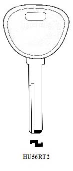 Transponder HU56RT2 Hook 3090 chip 2570 - Keys/Transponder Pods