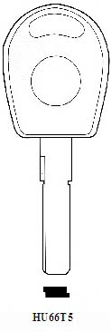 IKS: Silca HU66T5 Transponder Chip 2570 - Keys/Transponder Pods
