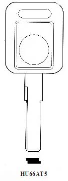 Transponder HU66AT5 Hook 2540 chip 2570