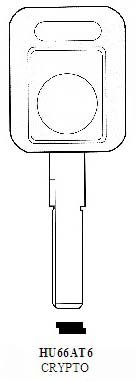 Transponder HU66AT6 chip included