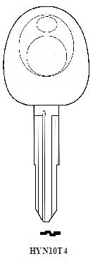 Transponder HYN10T4 Hook 2618 - Keys/Transponder Pods