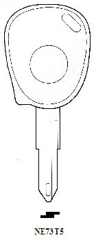 Transponder NE73T5 Hook 2552 chip 2570