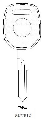 Transponder NE77RT2 Hook 2989 chip 2570