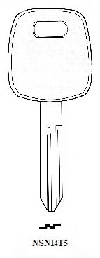 Transponder NSN14T5 Hook 2556 & chip 2570 - Keys/Transponder Pods