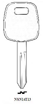 Transponder NSN14T13 chip included - Keys/Transponder Pods