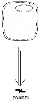 Hook 2669: Transponder FO38RT3 chip included - Keys/Transponder Pods