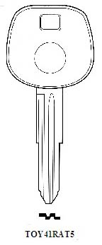 Transponder TOY41RAT5 Hook 2564 & Chip 2570 - Keys/Transponder Pods