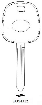 Transponder TOY43T2 Hook 2656 - Keys/Transponder Pods