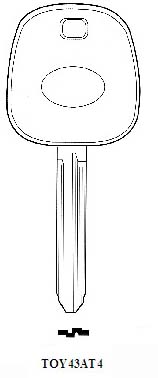 Hook 2655: Transponder TOY43AT4 - Keys/Transponder Pods