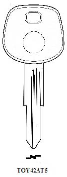 Hook 2653: TP00TOYO-10P..empty transponder - Keys/Transponder Pods