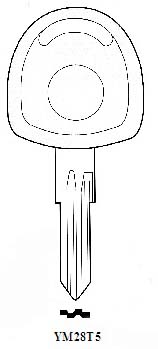 Transponder YM28T5 Hook 2664 - Keys/Transponder Pods