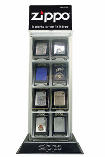 Zippo Static Countertop Display 142145 (8 Lighters)