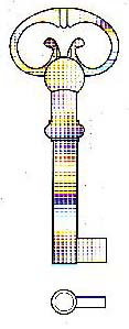 Hook 5201 Fancy Wardrobe Precut sk004 k410 8 gauge - Keys/Precut Keys