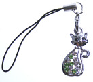 Mobile Phone Charm 1208 Cat - Engravable & Gifts/Gifts