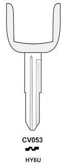 Hook 2573: CV053 KL HY6U Super Chip Blade - Keys/Transponder - Super Chip 