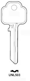 Hook 2390: Union 503 Security Blanks 6 Pin jma = UN-28i