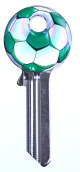 HD Football Fun Keys Green & White