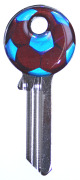 HD Football Fun Keys Claret & Blue - Keys/Fun Keys