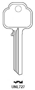 Hook 1525: Chubb UNL727 - Keys/Cylinder Keys- Specialist