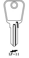 Hook 2115: LF-11 JMA SILCA = LF57 - Keys/Cylinder Keys- Specialist