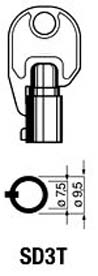 Hook 1006: hd = CV038 SD3T - Keys/Security Keys