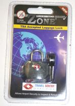 ZoneTSA001B Padlock Black