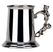 888CC Childs Tankard with Teddy Handle Pewter - Engravable & Gifts/Childrens Gifts