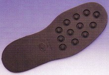 Commando Club Studded Soles Black 6mm