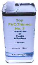 TOP No.3 PVC Solvent Thinners 1 litre - Shoe Repair Products/Adhesives & Finishes