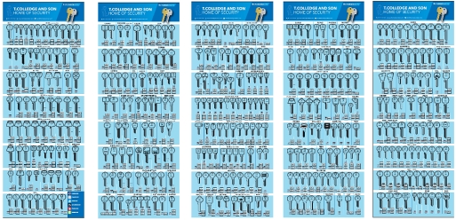 TC Key Boards House (2 per Hook) set of 5 boards KBHP/2