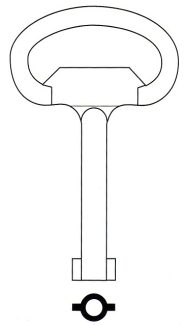 Hook 5186...Special Purpose Key L366 SK402 - Keys/Precut Keys