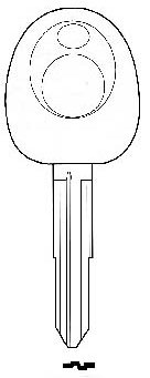 Hook 2543: TP00HY-5P1....empty transponder= UP017 - Keys/Transponder Pods