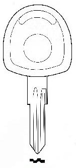Hook 2568: TP00OP-dP..empty transponder ....ctp543 - Keys/Transponder Pods