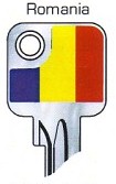 Hook 12736: JMA Flag Keys Romania U6D - Keys/Fun Keys