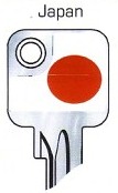 Hook 12728: JMA Flag Keys Japan U6D - Keys/Fun Keys