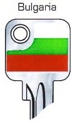 Hook 12716: JMA Flag Keys Bulgaria U6D - Keys/Fun Keys
