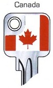 Hook 12717: JMA Flag Keys Canada U6D - Keys/Fun Keys