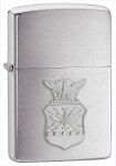 Zippo 280AFC Air Force Crest Emblem Brushed Chrome - Zippo/Zippo Lighters