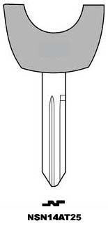 Hook 2642: NSN14AT EMPTY HORSE SHOE - Keys/Transponder Horseshoe Blades